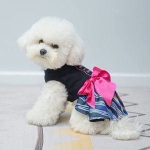 Super Pretty Soft Small Dog Clothes Female Puppy or Cat Fun Summer Dress